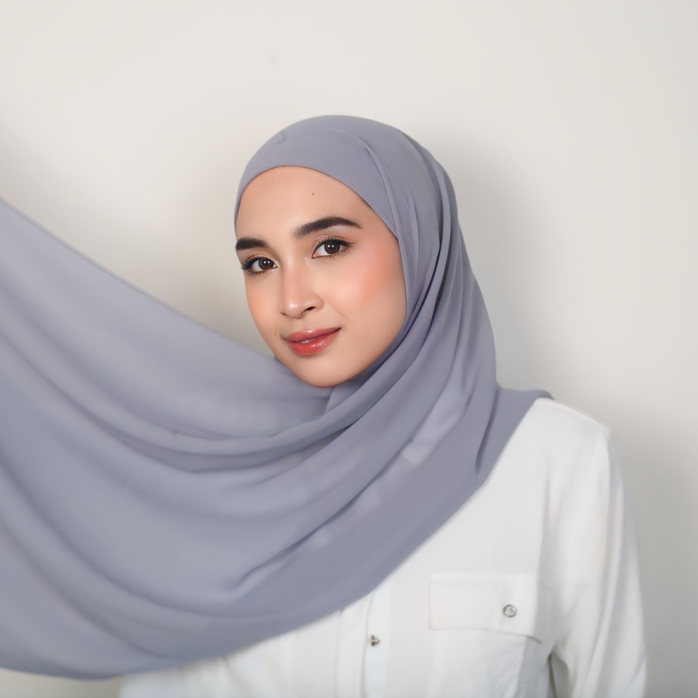 Image of Eclemix Rui Hijab Pashmina Inner Oval Polos
